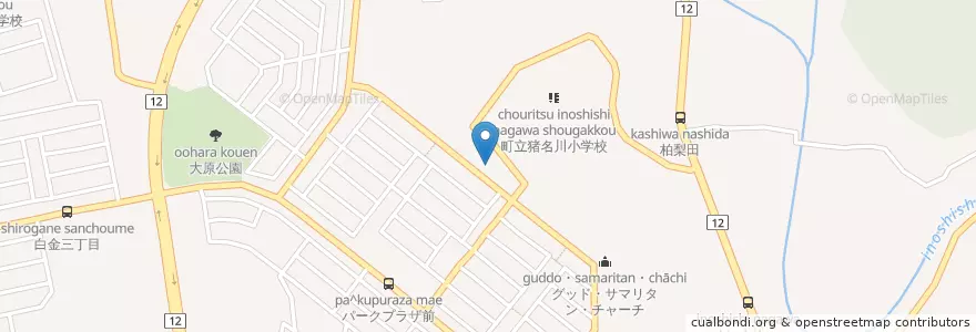 Mapa de ubicacion de 猪名川幼稚園 en 일본, 효고현, 川辺郡, 猪名川町.
