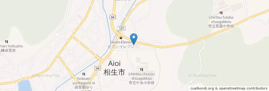 Mapa de ubicacion de 相生郵便局 en Japón, Prefectura De Hyōgo, 相生市.