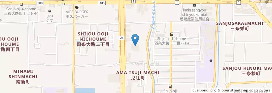 Mapa de ubicacion de 石洲会病院 en Japan, Präfektur Nara, 奈良市.