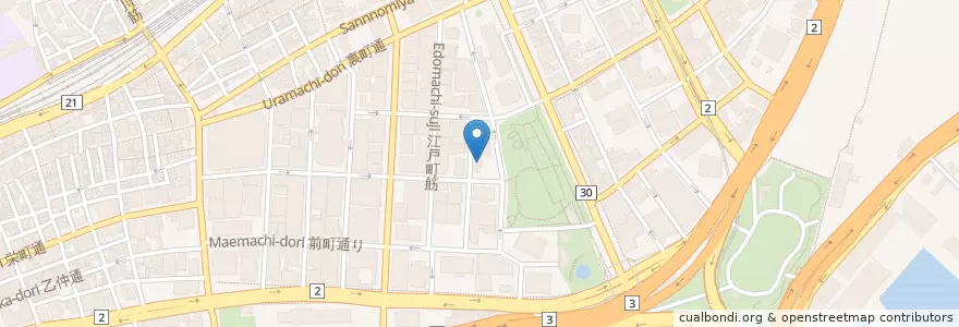 Mapa de ubicacion de 神戸ポート郵便局 en Japan, Präfektur Hyōgo, 神戸市, 中央区.