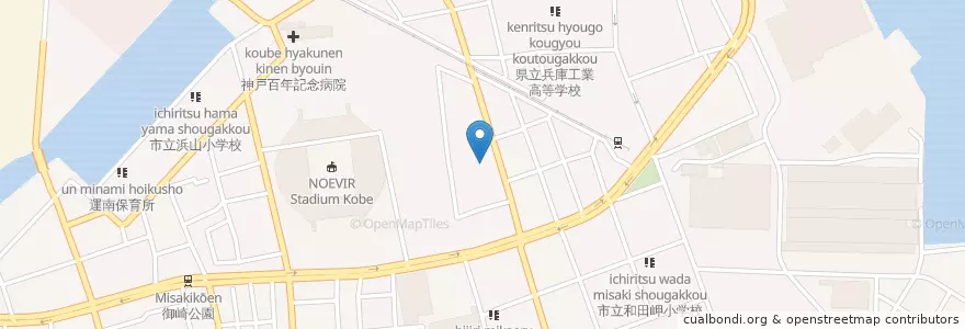 Mapa de ubicacion de 神戸市兵庫消防署運南出張所 en Japão, 兵庫県, 神戸市, 兵庫区.
