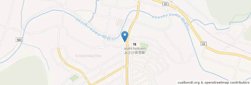 Mapa de ubicacion de 神戸市西消防署押部谷出張所 en Japonya, 兵庫県, 神戸市, 西区.