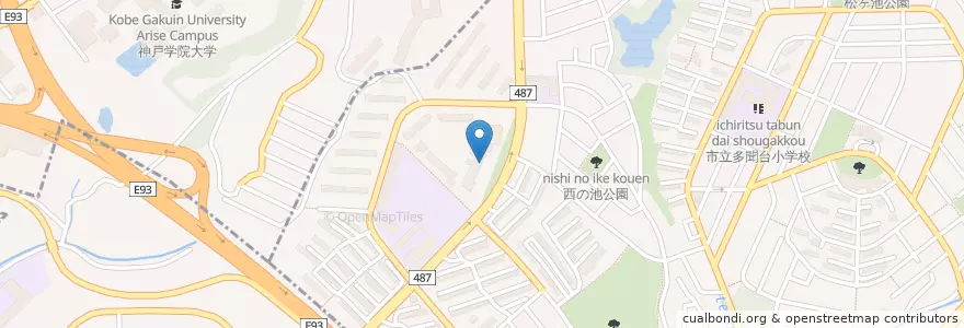 Mapa de ubicacion de 神戸神陵台郵便局 en Japon, Préfecture De Hyōgo, 神戸市, 垂水区.