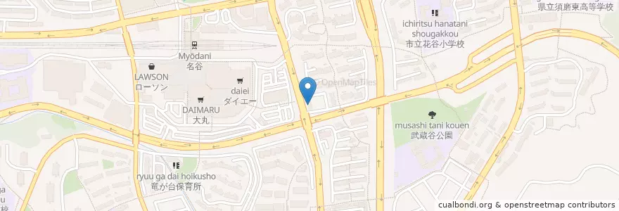 Mapa de ubicacion de 落合児童館 en Giappone, Prefettura Di Hyōgo, 神戸市, 須磨区.