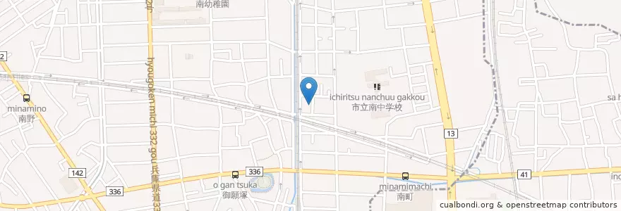 Mapa de ubicacion de 蒼風記念病院 en Japan, 兵庫県, 伊丹市.
