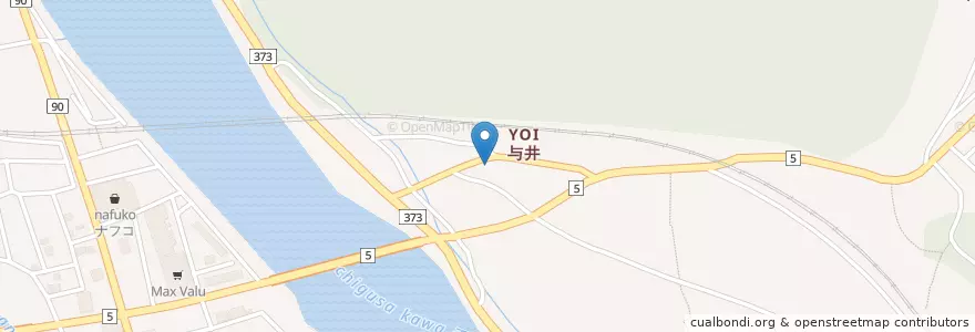 Mapa de ubicacion de 赤穂市消防署上郡分署 en اليابان, 兵庫県, 赤穂郡, 上郡町.
