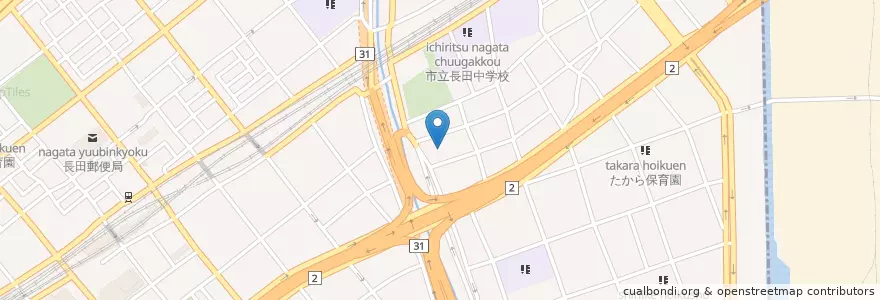 Mapa de ubicacion de 長田警察署湊川大橋交番 en 日本, 兵库县/兵庫縣, 神户市, 長田区.