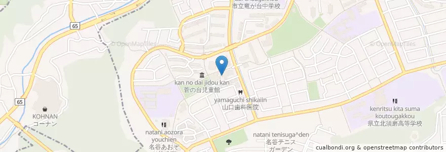 Mapa de ubicacion de 須磨警察署菅の台交番 en Japonya, 兵庫県, 神戸市, 須磨区.