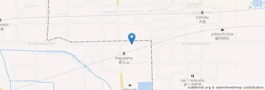 Mapa de ubicacion de 香久山郵便局 en ژاپن, 奈良県, 橿原市, 桜井市.