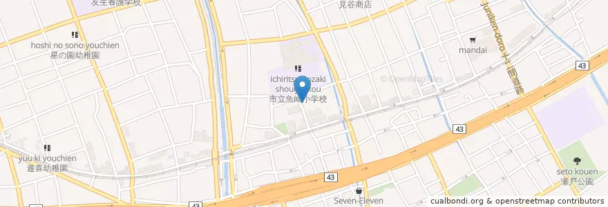 Mapa de ubicacion de 魚崎児童館 en اليابان, 兵庫県, 神戸市, 東灘区.