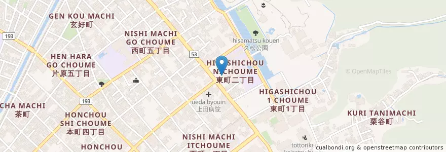 Mapa de ubicacion de 鳥取地方裁判所 en 日本, 鳥取県, 鳥取市.