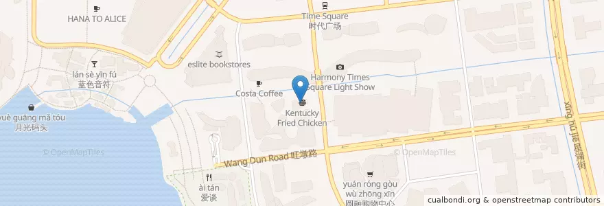 Mapa de ubicacion de KFC en 中国, 苏州市, 江苏省, 姑苏区, 苏州工业园区直属镇, 苏州工业园区.