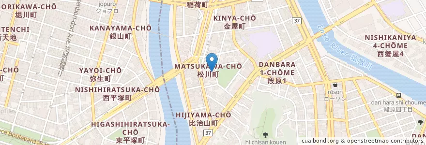 Mapa de ubicacion de 三渓会川堀病院 en Japan, 広島県, Hiroshima, 南区.