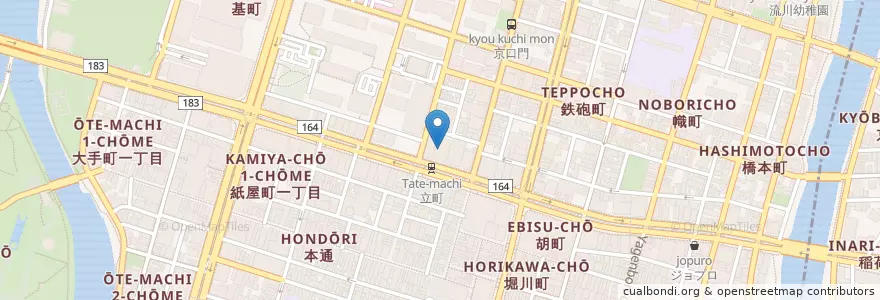 Mapa de ubicacion de 労働者健康福祉機構広島産業保健推進センター en 日本, 広島県, 広島市, 中区.