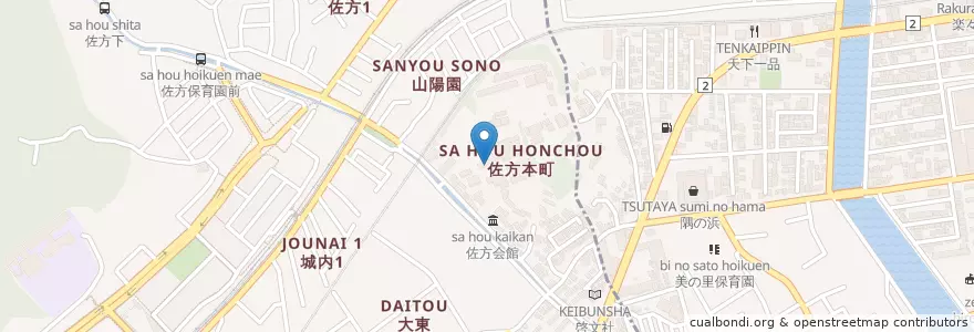Mapa de ubicacion de 山陽女子短期大学附属幼稚園 en 日本, 広島県, 廿日市市.