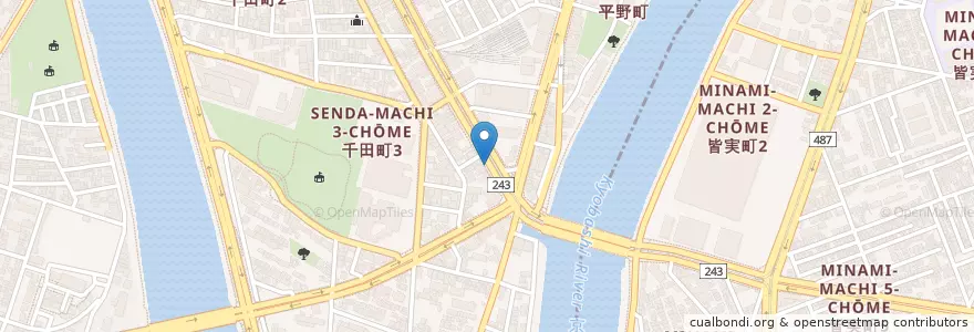 Mapa de ubicacion de 広島千田郵便局 en Japon, Préfecture De Hiroshima, Hiroshima, 中区.