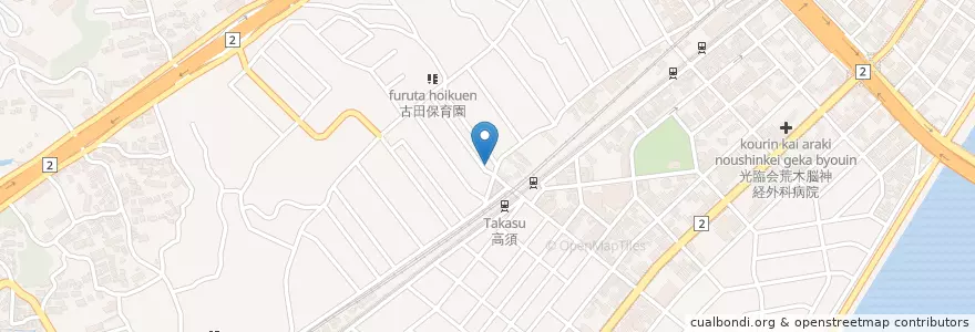 Mapa de ubicacion de 広島西警察署高須交番 en 日本, 広島県, 広島市, 西区.