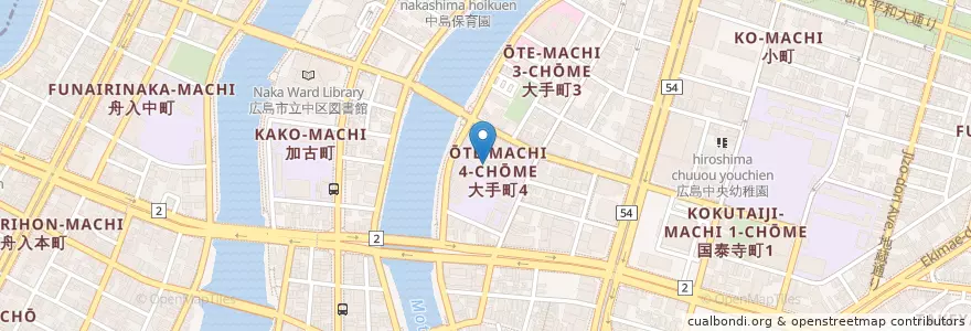 Mapa de ubicacion de 広島養護学校 en Japan, Präfektur Hiroshima, Hiroshima, 中区.