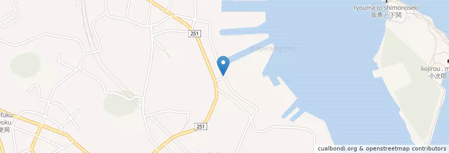 Mapa de ubicacion de 三菱重工業株式会社下関造船所病院 en Jepun, 山口県, 下関市.