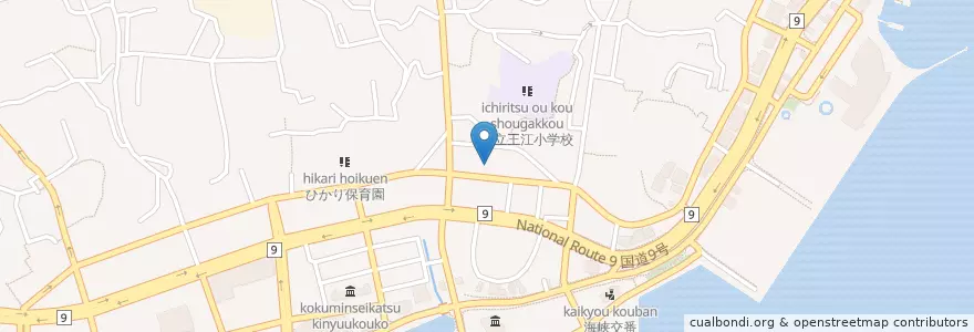 Mapa de ubicacion de 下関入江郵便局 en Japan, Yamaguchi Prefecture, Shimonoseki.
