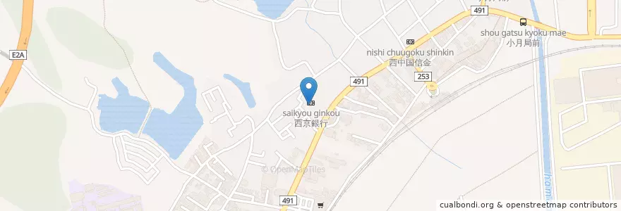 Mapa de ubicacion de 下関市消防局東消防署小月出張所 en Japonya, 山口県, 下関市.