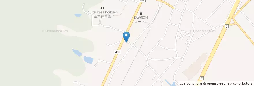 Mapa de ubicacion de 王司郵便局 en 日本, 山口県, 下関市.