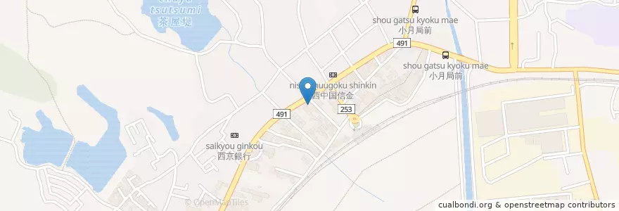 Mapa de ubicacion de 長府警察署小月交番 en 日本, 山口县, 下关市.