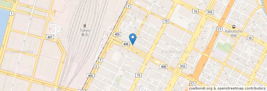 Mapa de ubicacion de さかなや道場 en ژاپن, 東京都, 中央区.
