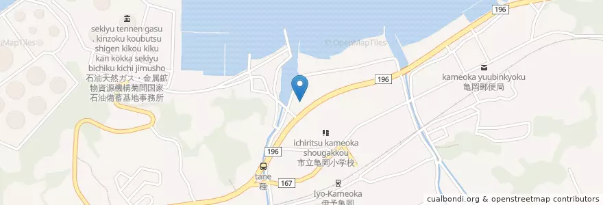 Mapa de ubicacion de 今治警察署亀岡駐在所 en Jepun, 愛媛県, 今治市.
