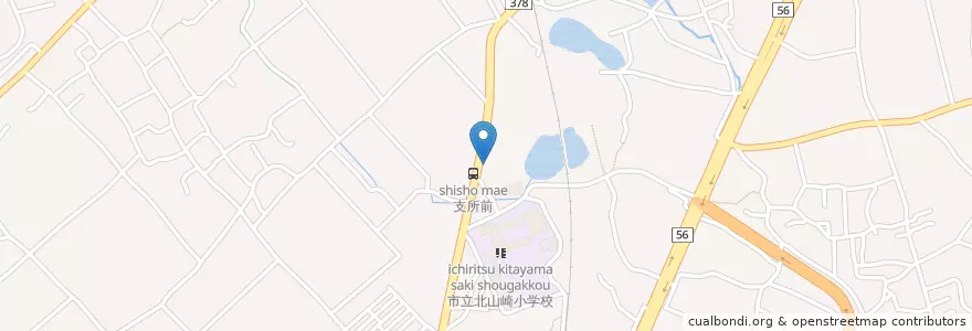 Mapa de ubicacion de 伊予警察署中村駐在所 en 일본, 에히메현, 伊予市.