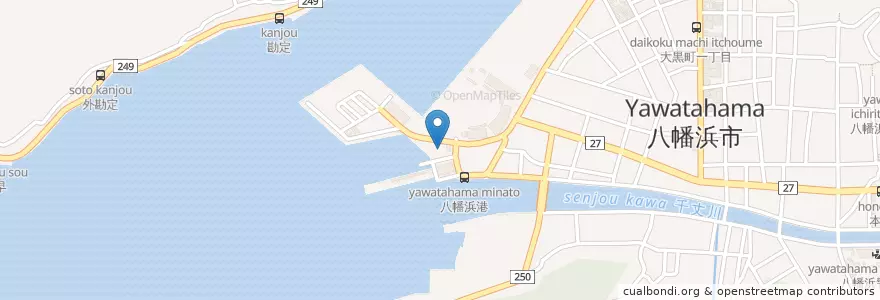 Mapa de ubicacion de 八幡浜警察署水上交番 en Япония, Эхимэ, 八幡浜市.