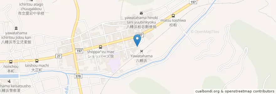 Mapa de ubicacion de 八幡浜警察署駅前交番 en 日本, 爱媛县, 八幡浜市.