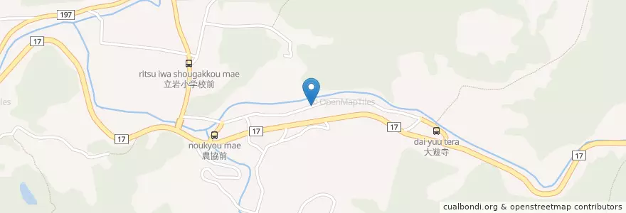 Mapa de ubicacion de 北条立岩郵便局 en 日本, 爱媛县, 松山市.