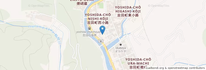Mapa de ubicacion de 吉田愛児園 en ژاپن, 愛媛県, 宇和島市.