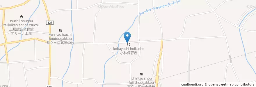 Mapa de ubicacion de 四国中央警察署小林駐在所 en 日本, 愛媛県, 四国中央市.
