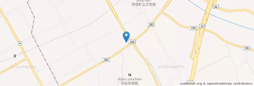 Mapa de ubicacion de 四条簡易郵便局 en 日本, 香川县, 仲多度郡, 满浓町.
