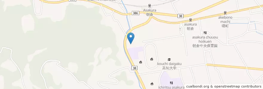 Mapa de ubicacion de 国立印刷局高知出張所 en Japón, Prefectura De Kōchi, 高知市.