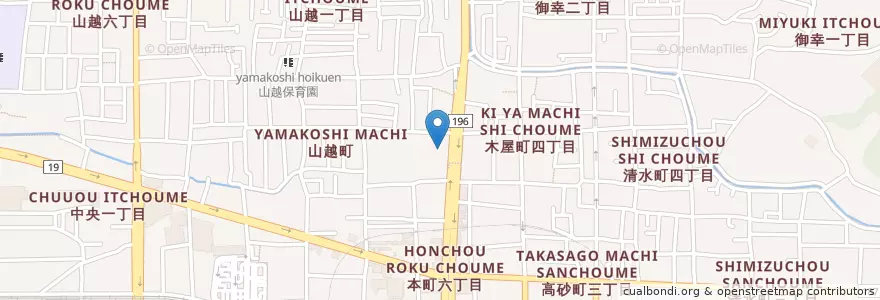 Mapa de ubicacion de 愛媛整肢療護園 en Japan, 愛媛県, 松山市.