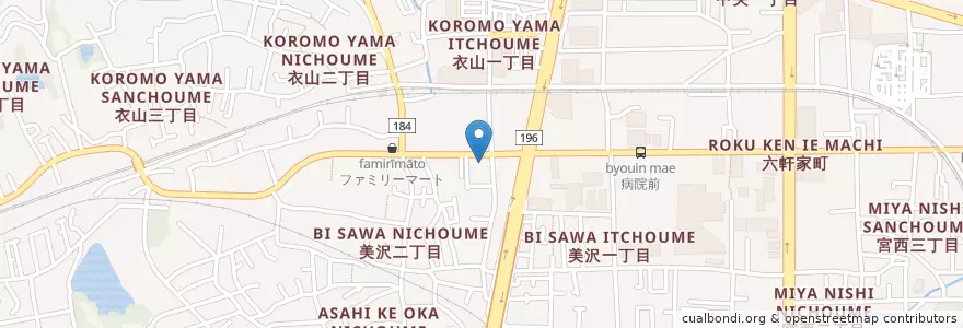 Mapa de ubicacion de 朝美保育園 en Japan, Ehime Prefecture, Matsuyama.