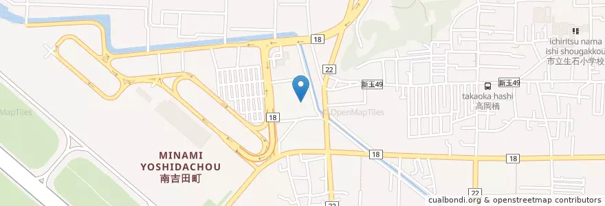 Mapa de ubicacion de 桃山幼稚園 en Japão, 愛媛県, 松山市.