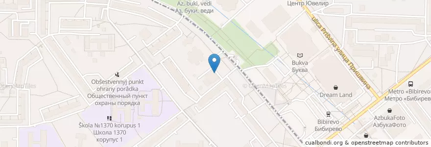 Mapa de ubicacion de Алло пицца en Россия, Центральный Федеральный Округ, Москва, Северо-Восточный Административный Округ, Район Бибирево.