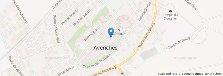 Mapa de ubicacion de Restaurant de l'Union en Svizzera, Vaud, District De La Broye-Vully, Avenches.