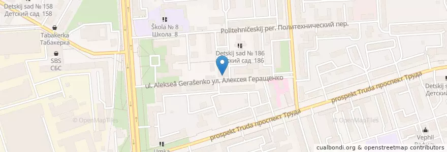 Mapa de ubicacion de Детская школа искусств № 6 en Rusland, Centraal Federaal District, Oblast Voronezj, Городской Округ Воронеж.