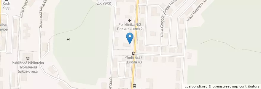 Mapa de ubicacion de Атолл Фарм en روسيا, منطقة فيدرالية أورالية, أوبلاست سفردلوفسك, Горнозаводской Управленческий Округ, Новоуральский Городской Округ.