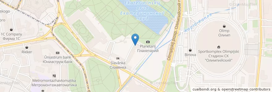 Mapa de ubicacion de Детский сад №2100 en Russia, Distretto Federale Centrale, Москва, Центральный Административный Округ, Мещанский Район.