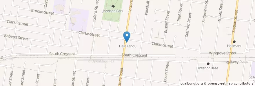 Mapa de ubicacion de Victoria Road Medical Centre en Австралия, Виктория, City Of Darebin.