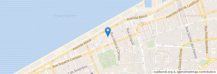 Mapa de ubicacion de Terminal Cassiano Nascimento en 브라질, 남부지방, 히우그란지두술, Região Metropolitana De Porto Alegre, Região Geográfica Intermediária De Porto Alegre, Região Geográfica Imediata De Porto Alegre, 포르투알레그리.
