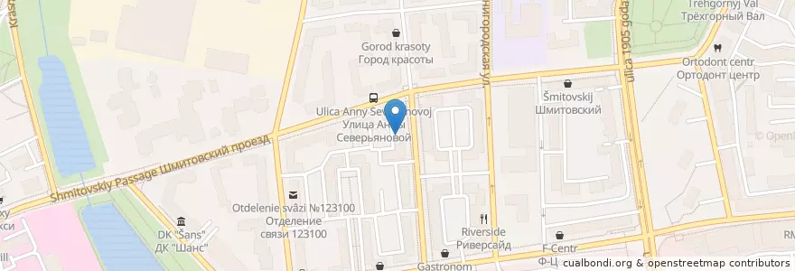 Mapa de ubicacion de Школа № 1241, дошкольное отделение en Russie, District Fédéral Central, Moscou, Центральный Административный Округ, Пресненский Район.