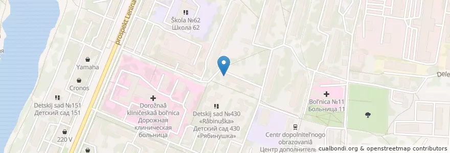 Mapa de ubicacion de Нижний Новгород 603140 en Russie, District Fédéral De La Volga, Oblast De Nijni Novgorod, Городской Округ Нижний Новгород.