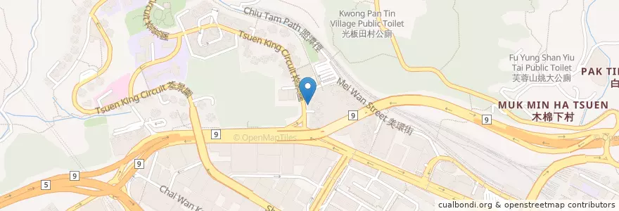 Mapa de ubicacion de HSBC en الصين, غوانغدونغ, هونغ كونغ, الأقاليم الجديدة, 荃灣區 Tsuen Wan District.